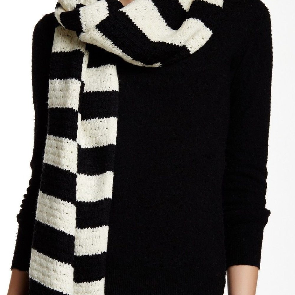 J Crew Striped Wool Scarf